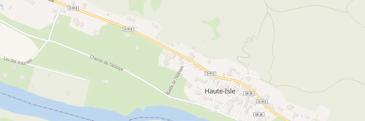Plan du 91 Rte de la Vallée à Haute-Isle