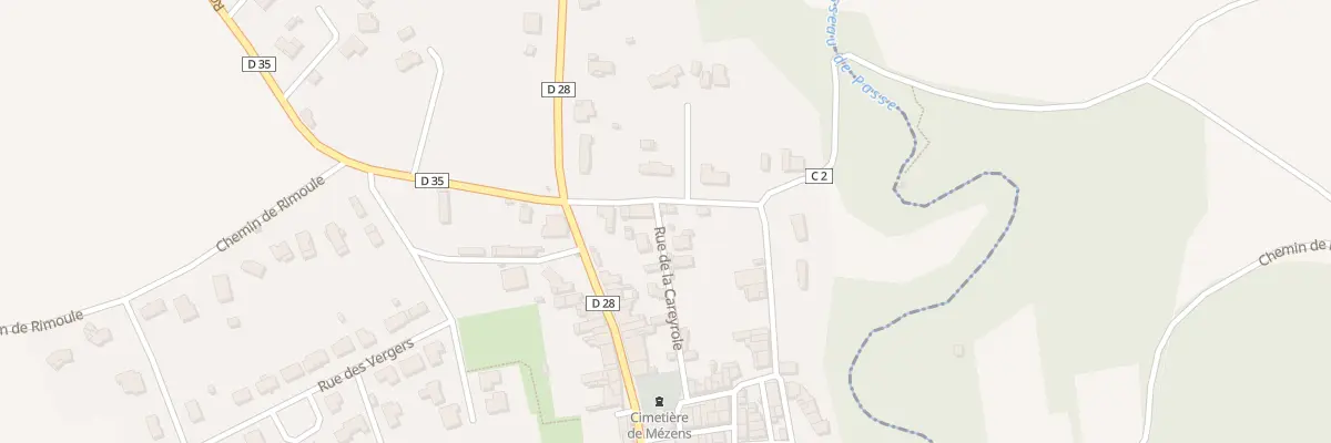 Plan du 16 Rue de la Carreyrole à Mézens