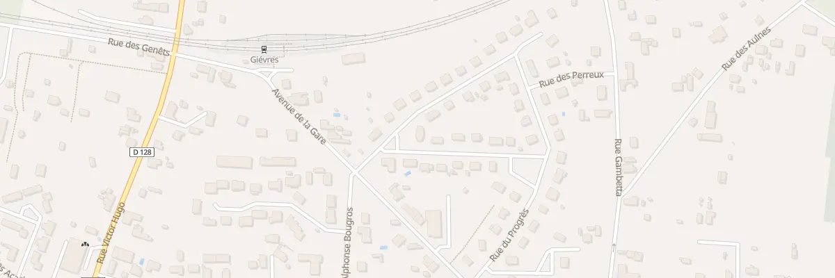 Plan du 1 Rue Paul Boncour à Gièvres
