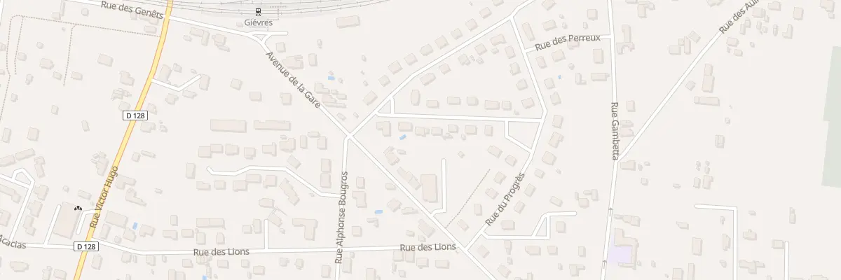 Plan du 6 Rue Paul Boncour à Gièvres
