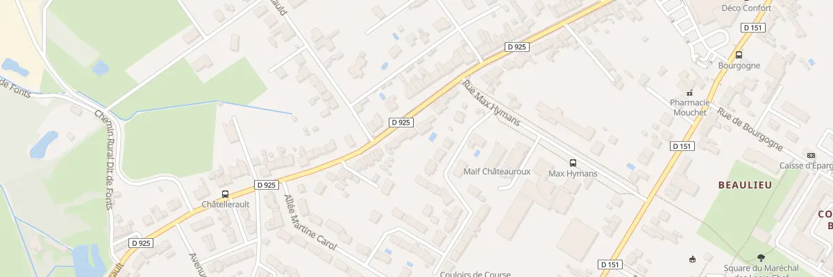 Plan du 117 Rue de Chatellerault à Châteauroux