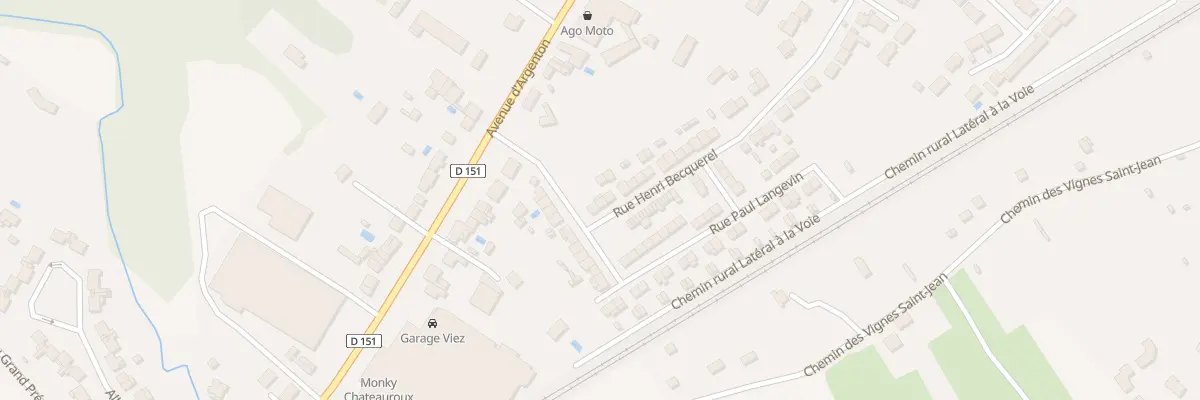 Plan du 3 Rue Henri Becquerel à Châteauroux