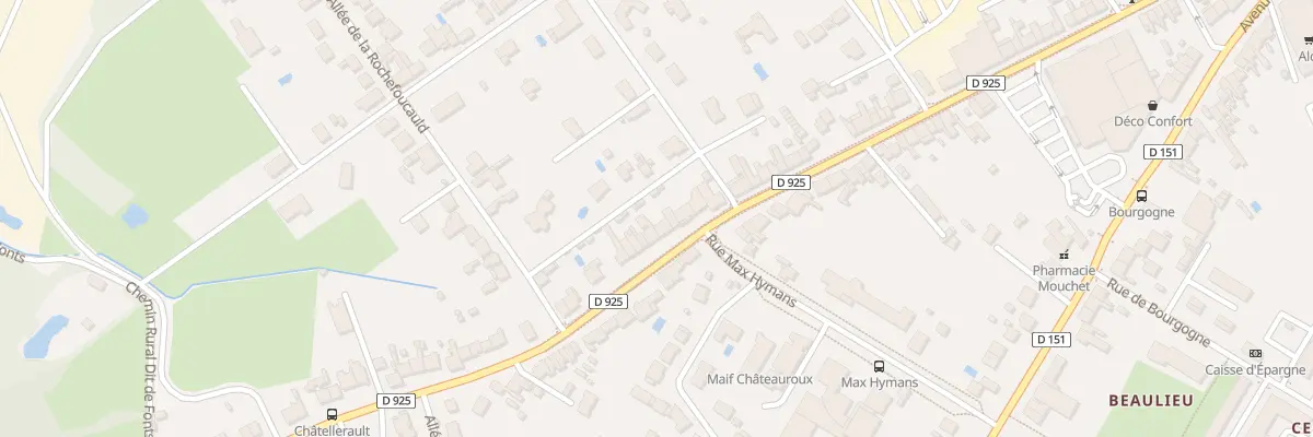 Plan du 112 Rue de Chatellerault à Châteauroux