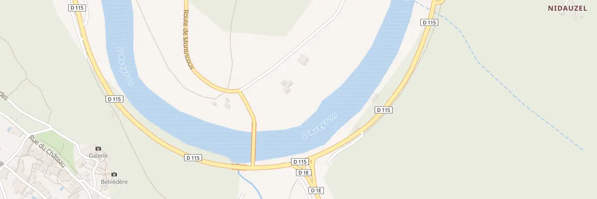 Plan du 100 Rte de Montricoux à Bruniquel