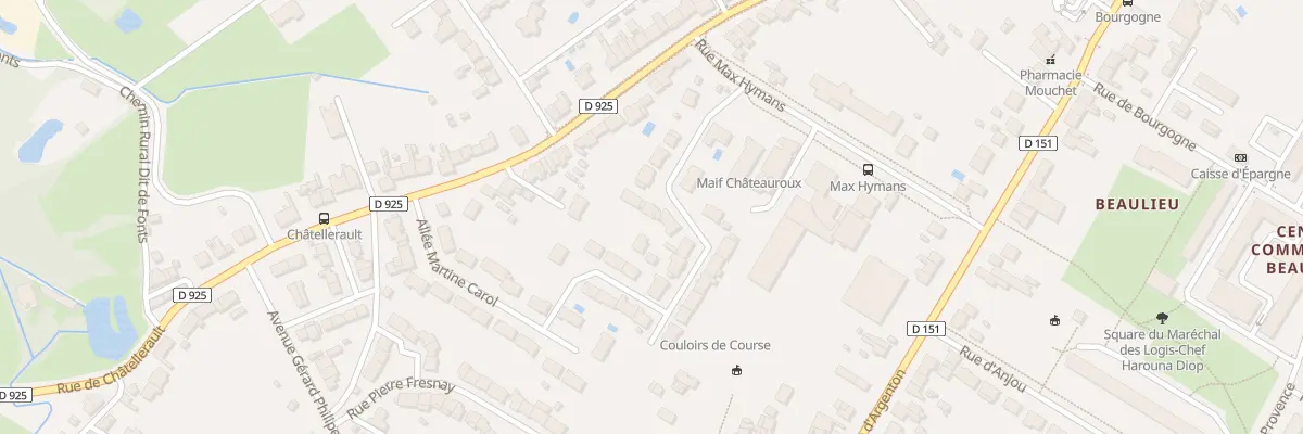 Plan du 18 Rue des Combattants en Afn à Châteauroux