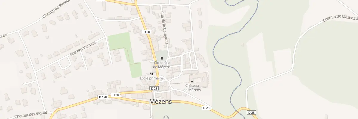 Plan du 5068 Che de la Mouline à Mézens