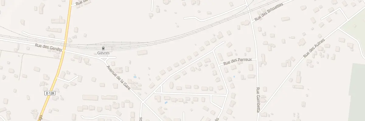 Plan du 11 Rue Aristide Briand à Gièvres