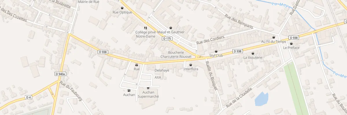 Plan du 47 Rue de la Porte de Bécray à Rue