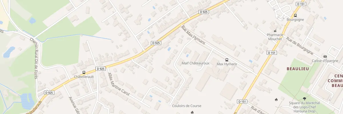 Plan du 12 Rue des Combattants en Afn à Châteauroux