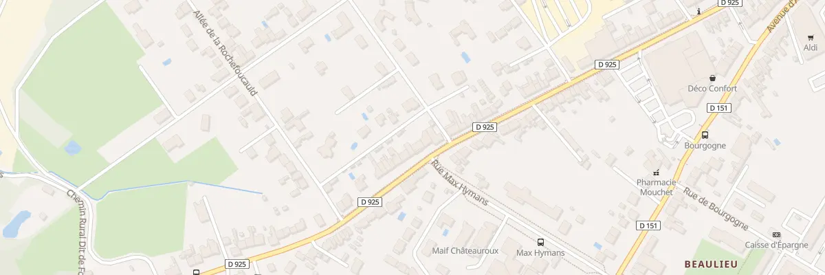 Plan du 104 Rue de Chatellerault à Châteauroux