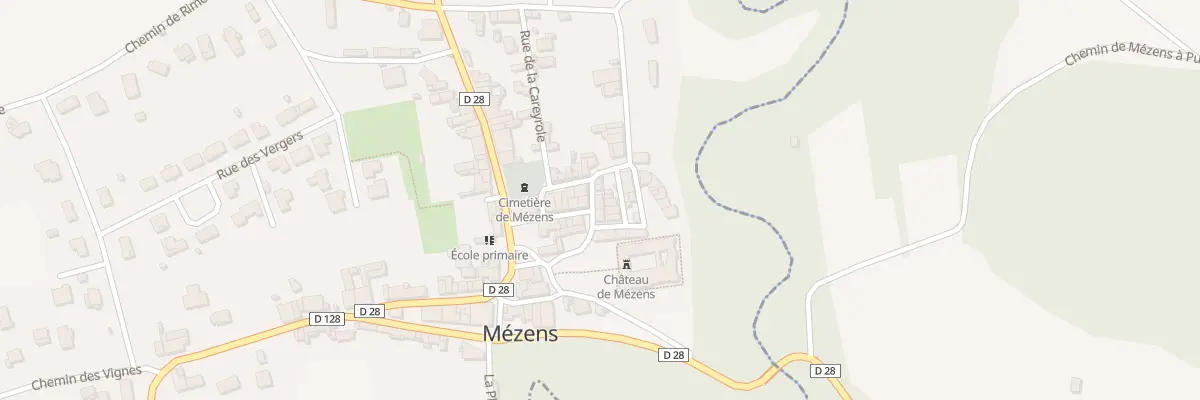 Plan du 4 Che de la Mouline à Mézens