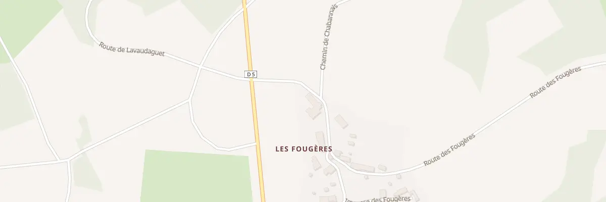 Plan du 2 Rte des Fougères à Naillat