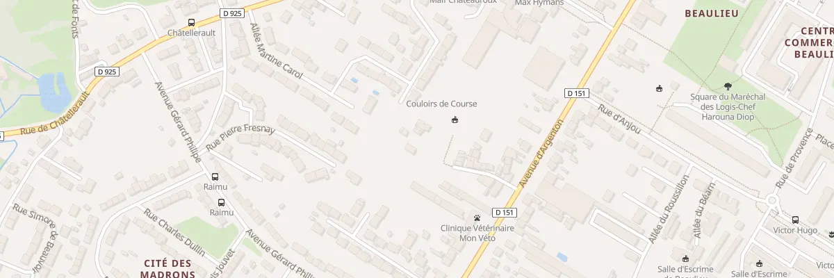 Plan du 23B Rue des Combattants en Afn à Châteauroux