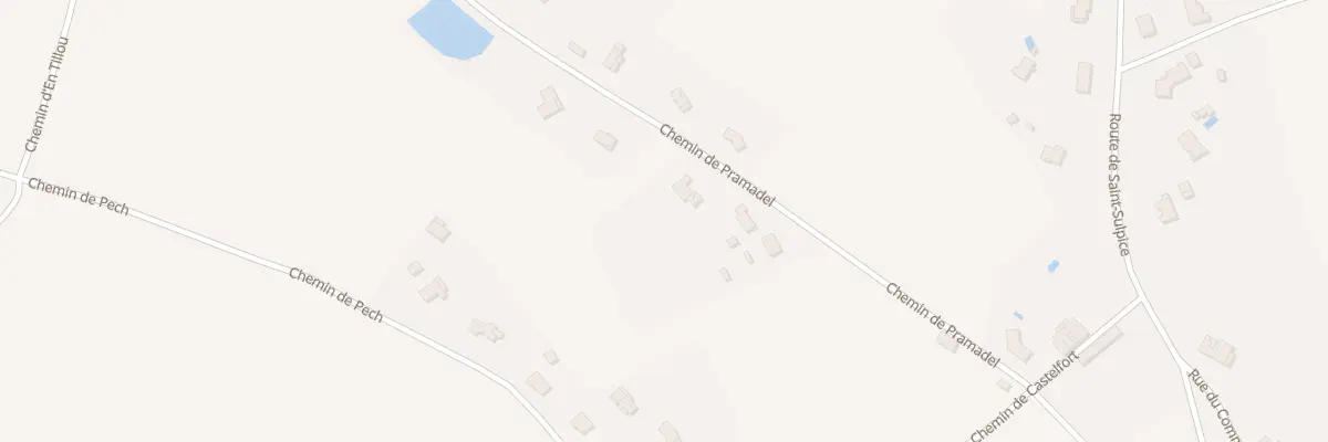 Plan du 291 Che de Pramadel à Azas