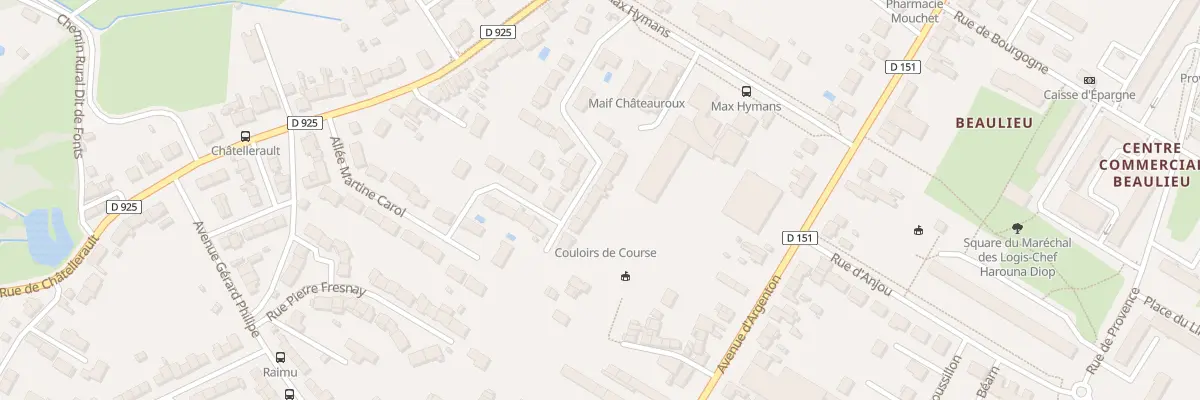 Plan du 17 Rue des Combattants en Afn à Châteauroux