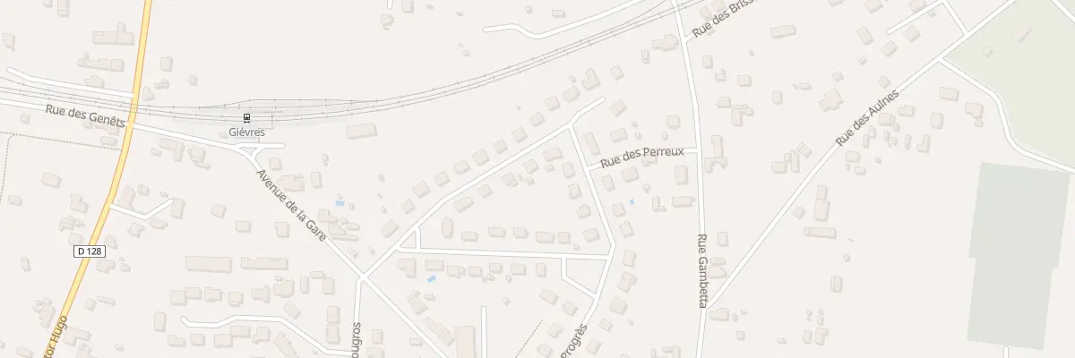 Plan du 8 Rue Aristide Briand à Gièvres