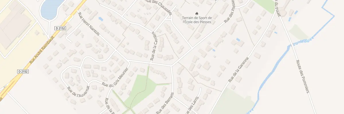 Plan du 24 Rue des Plesses à Baule