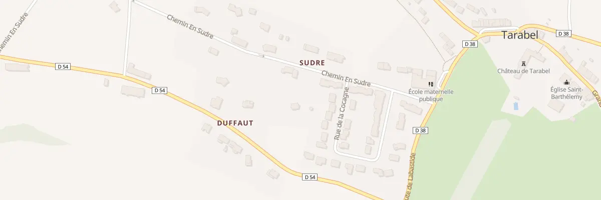 Plan du 9001 A Sudre à Tarabel