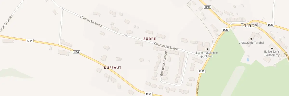 Plan du 66 A Sudre à Tarabel