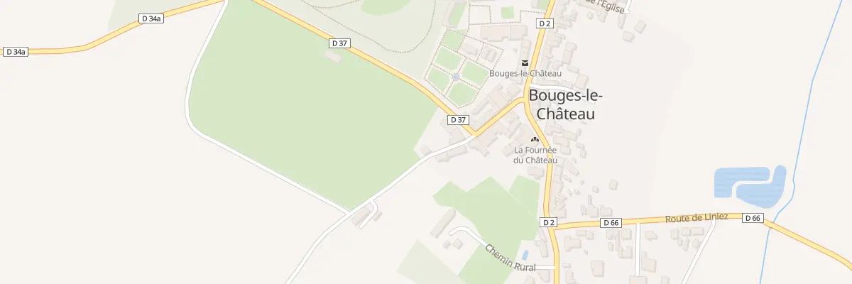 Plan du 2 Rte de Sainte Colombe à Bouges-le-Château