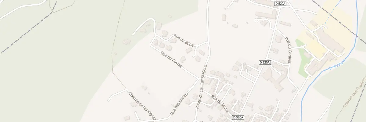 Plan du 177 Rue du Cayret à Aston