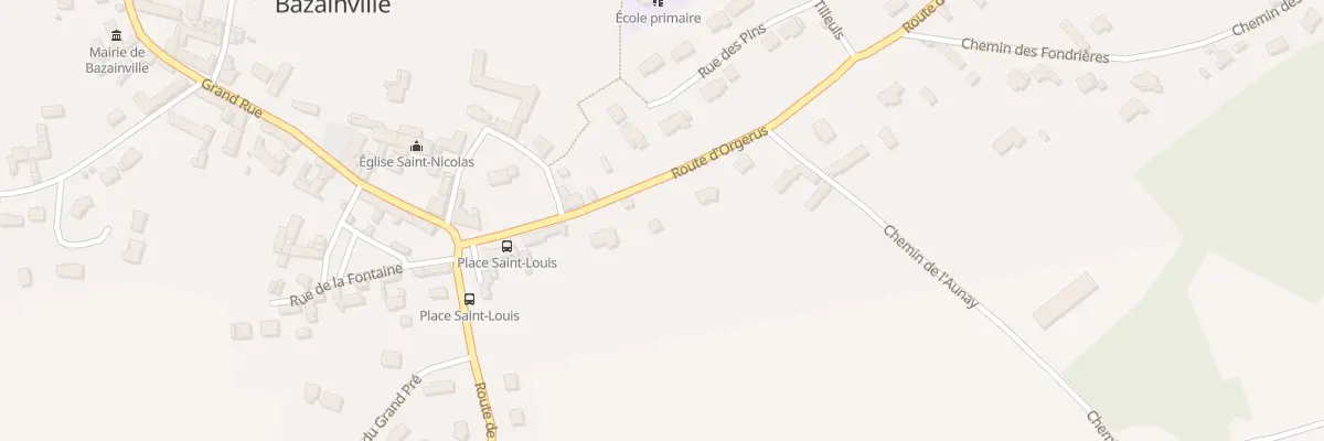 Plan du 6A Rte d’Orgerus à Bazainville