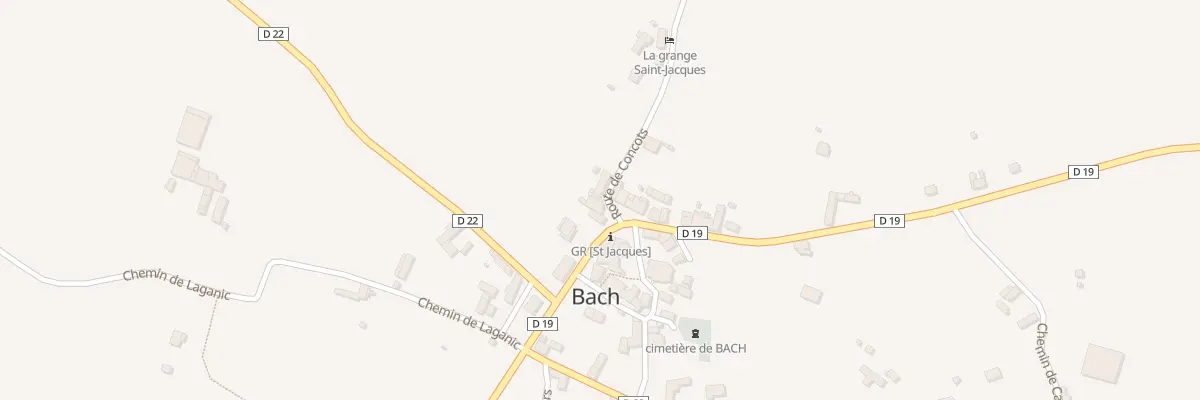 Plan du 5044 Bach à Bach