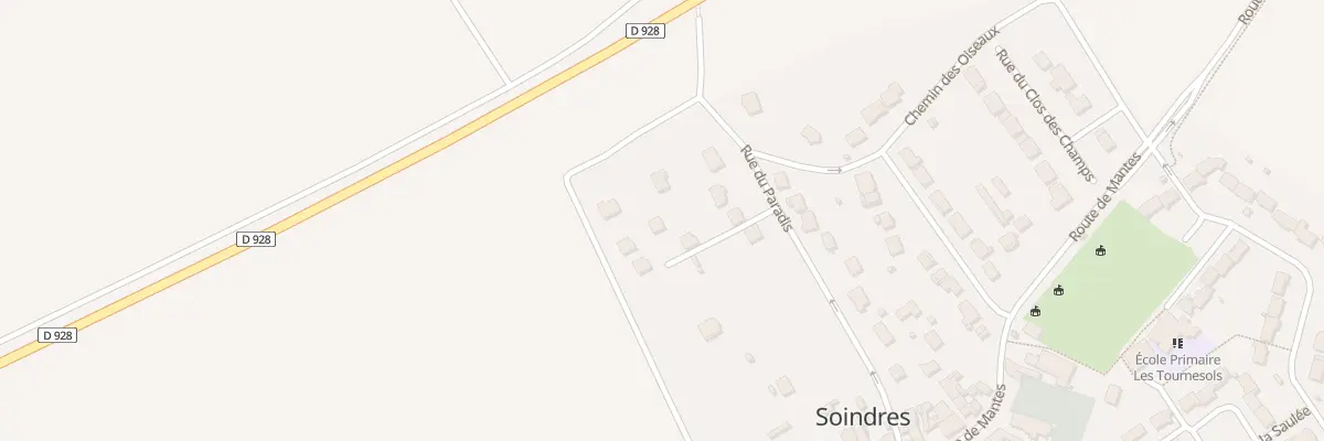 Plan du 7Q Rue de Paradis à Soindres