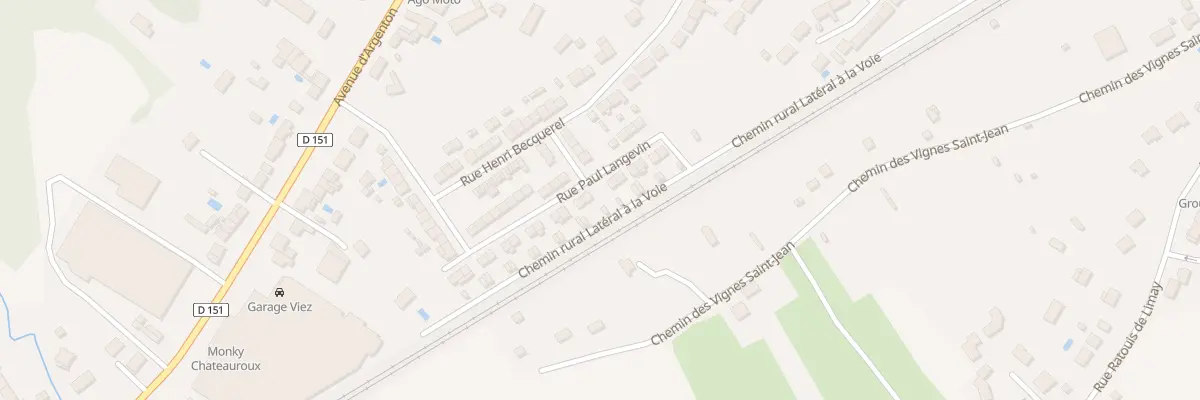 Plan du 46 Rue Paul Langevin à Châteauroux