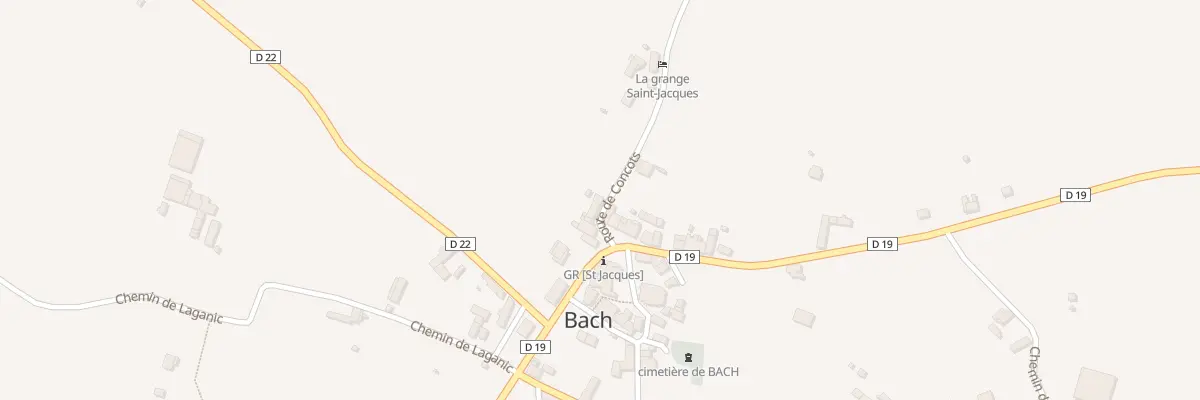 Plan du 5043 Bach à Bach