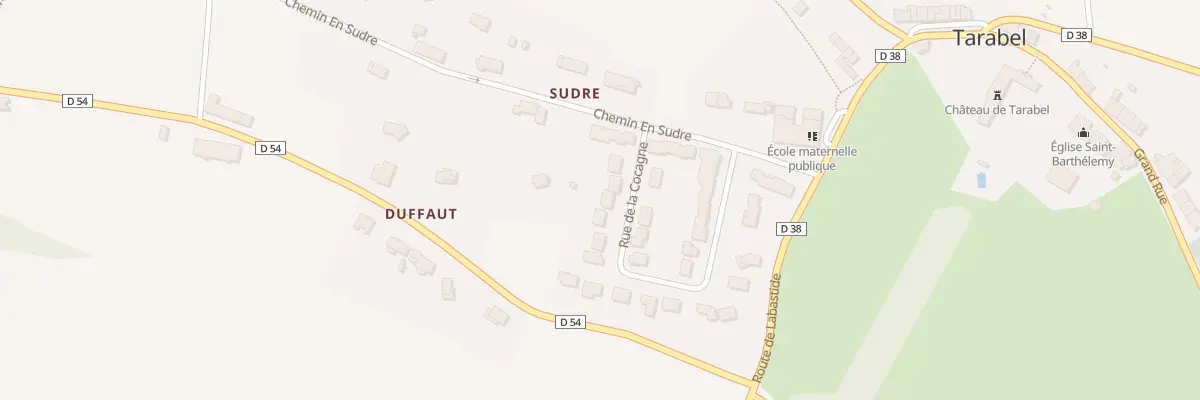 Plan du 34 Rue de la Cocagne à Tarabel