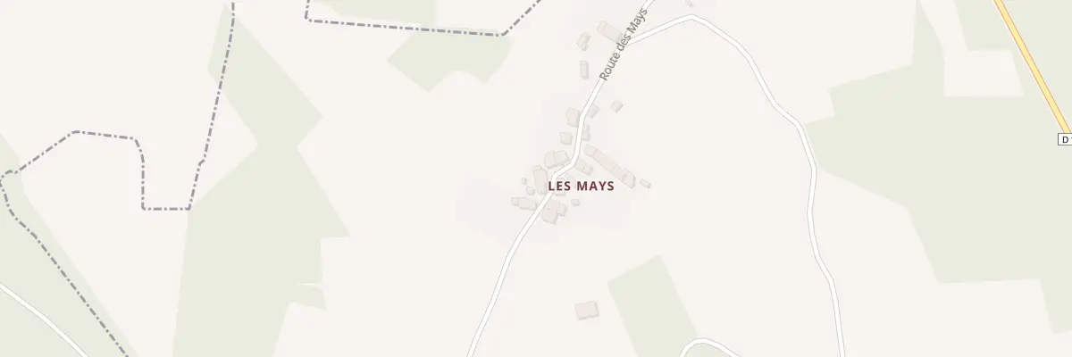 Plan du 5053 Les Mays à Augne