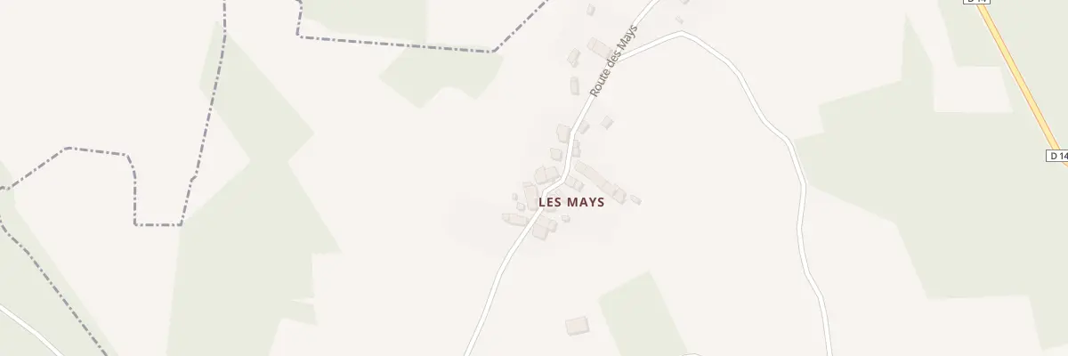 Plan du 5052 Les Mays à Augne
