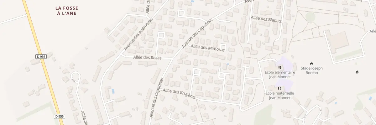 Plan du 4 All des Jonquilles à Déols