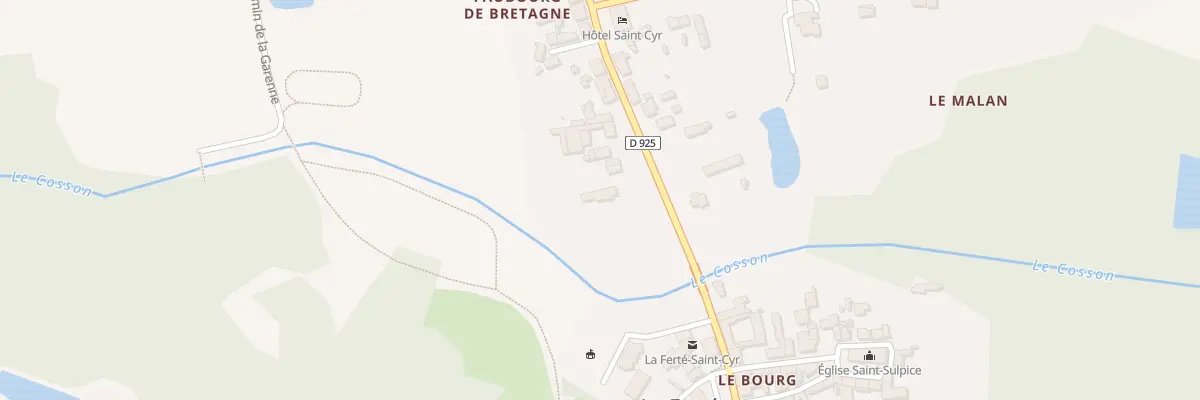 Plan du 2 Rue Faubourg de Bretagne à La Ferté-Saint-Cyr