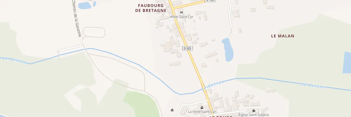 Plan du 4 Rue Faubourg de Bretagne à La Ferté-Saint-Cyr