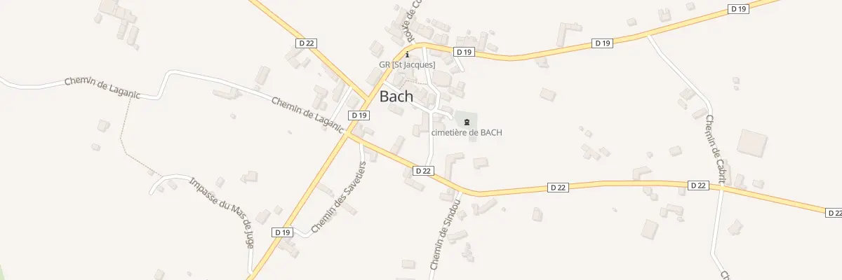 Plan du 5038 Bach à Bach