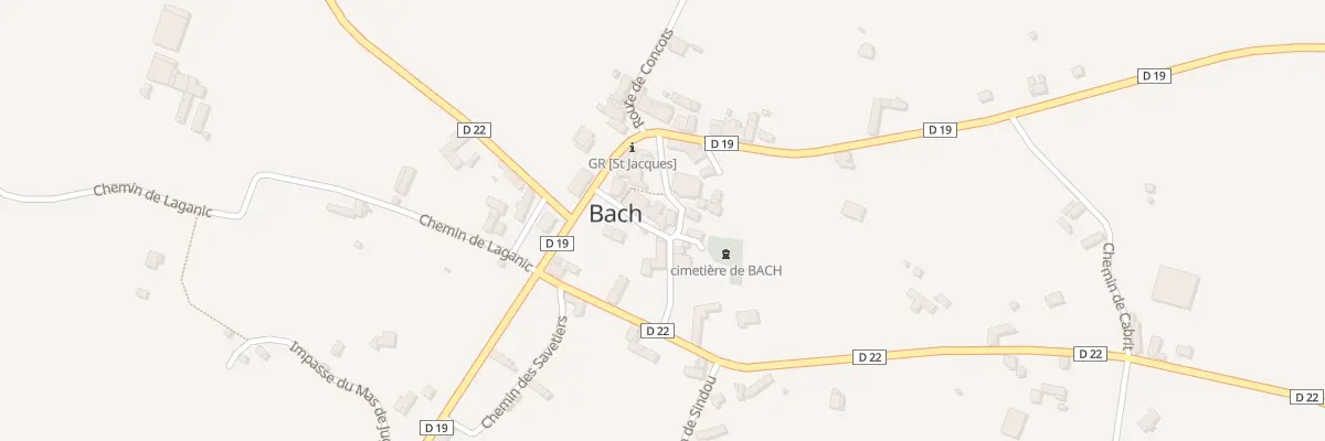 Plan du 5054F Bach à Bach