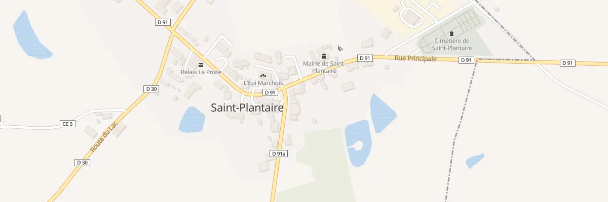 Plan de la Rue de la Fontaine à Saint-Plantaire