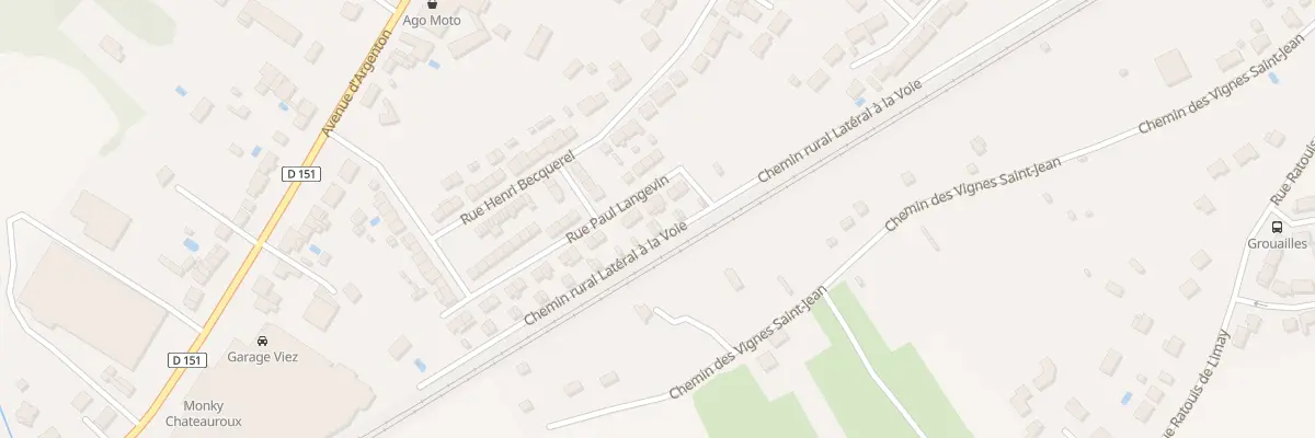 Plan du 52 Rue Paul Langevin à Châteauroux