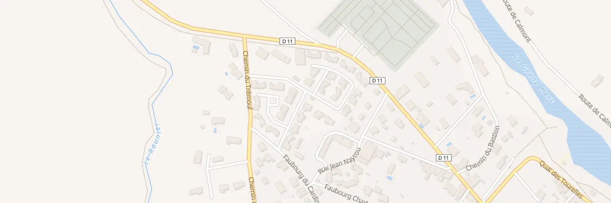 Plan du 1B Che du Tremoul à Mazères