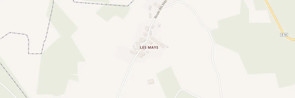 Plan du 5003 Les Mays à Augne