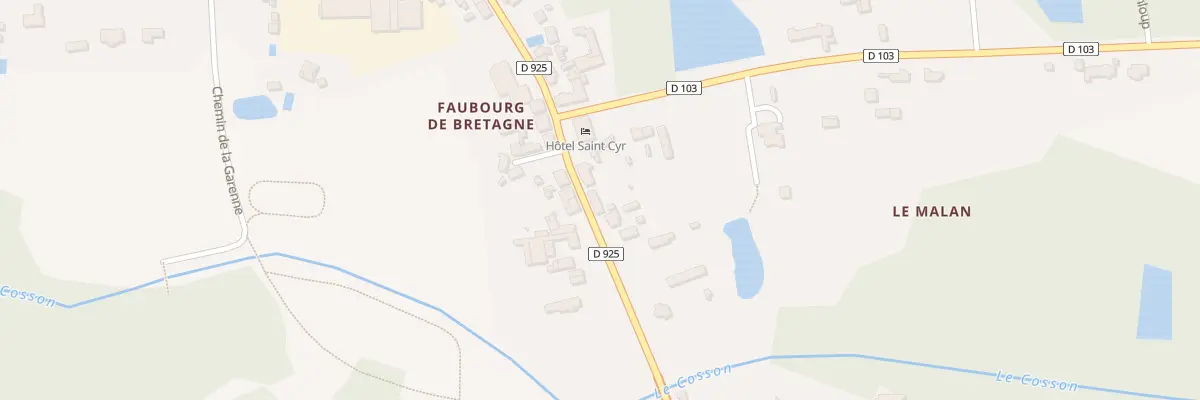 Plan du 9 Rue Faubourg de Bretagne à La Ferté-Saint-Cyr