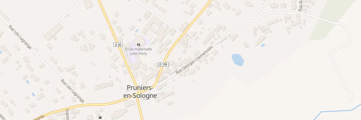 Plan du 68 Rue Georges Clémenceau à Pruniers-en-Sologne