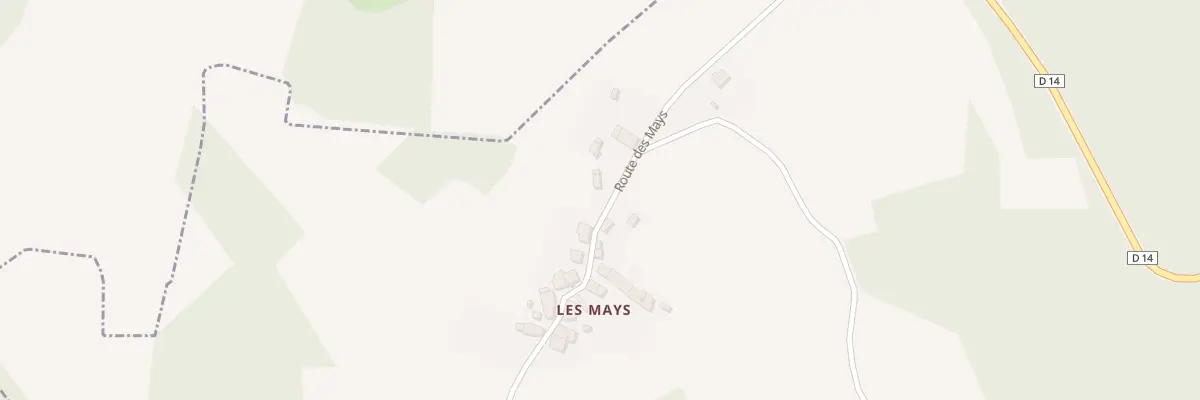 Plan du 5049 Les Mays à Augne