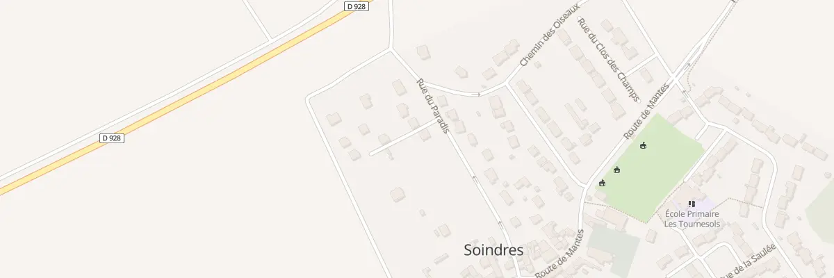 Plan du 5 Rue de Paradis à Soindres