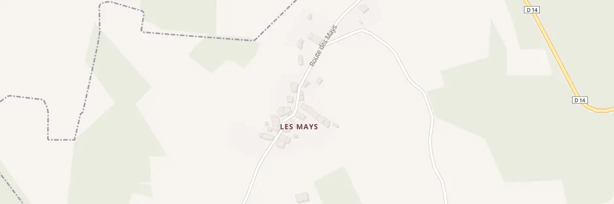Plan du 5054 Les Mays à Augne