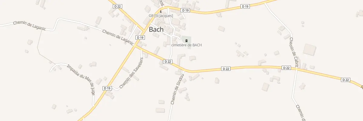 Plan du 5063 Bach à Bach