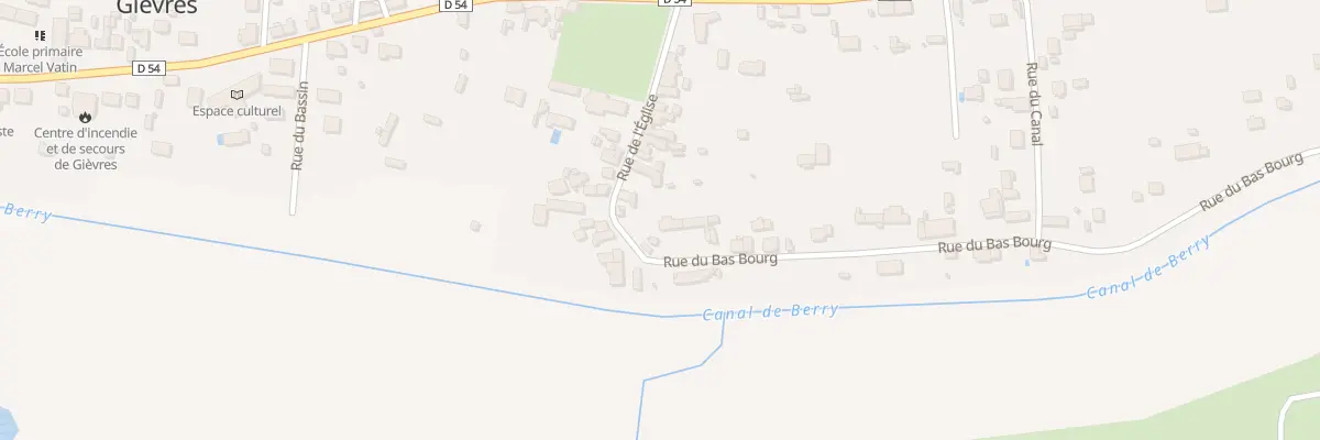 Plan du 1 Rue du Bas Bourg à Gièvres