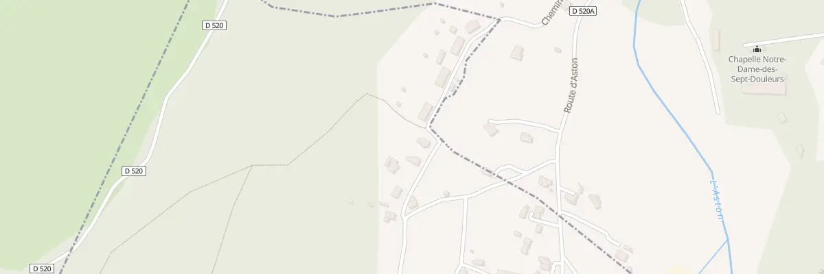 Plan du 153 Rue du Couloumié à Aston